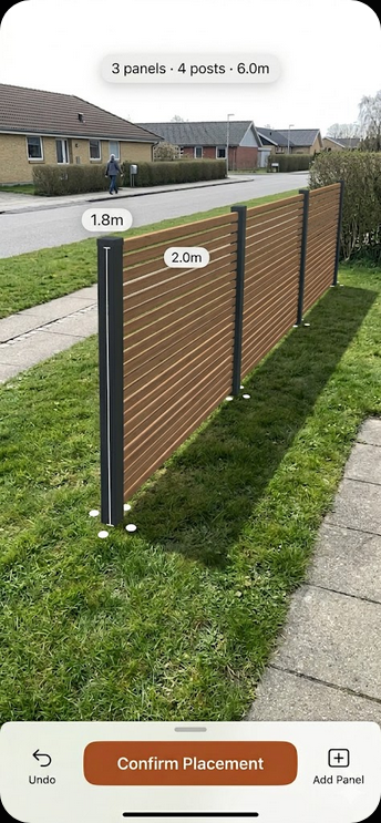 FenceSnap AR fence placement with measurements